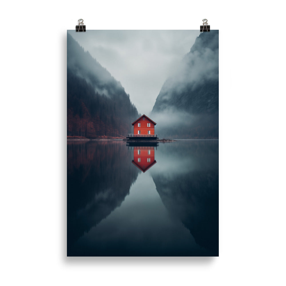 Maison de rivage solitaire