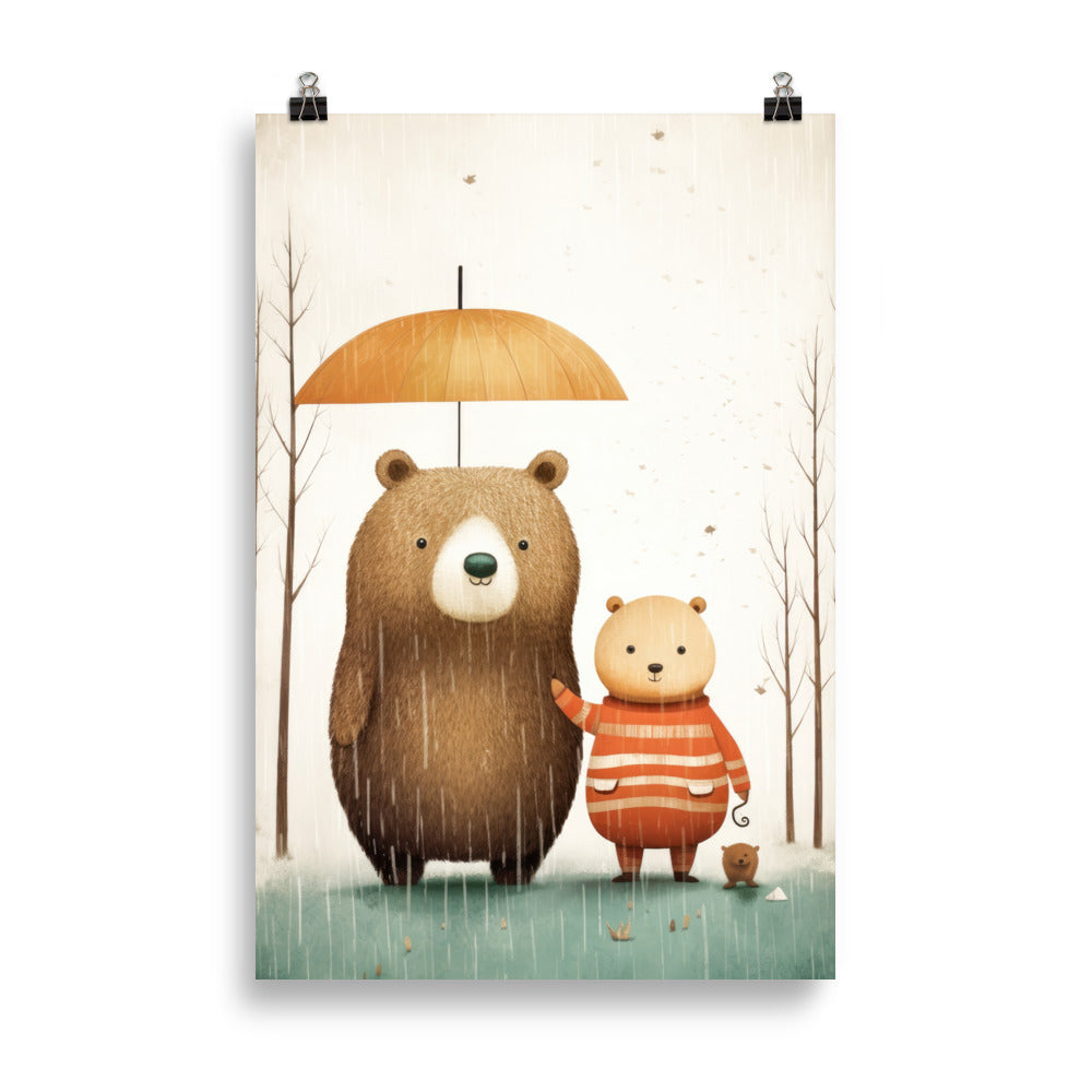 ensemble sous la pluie