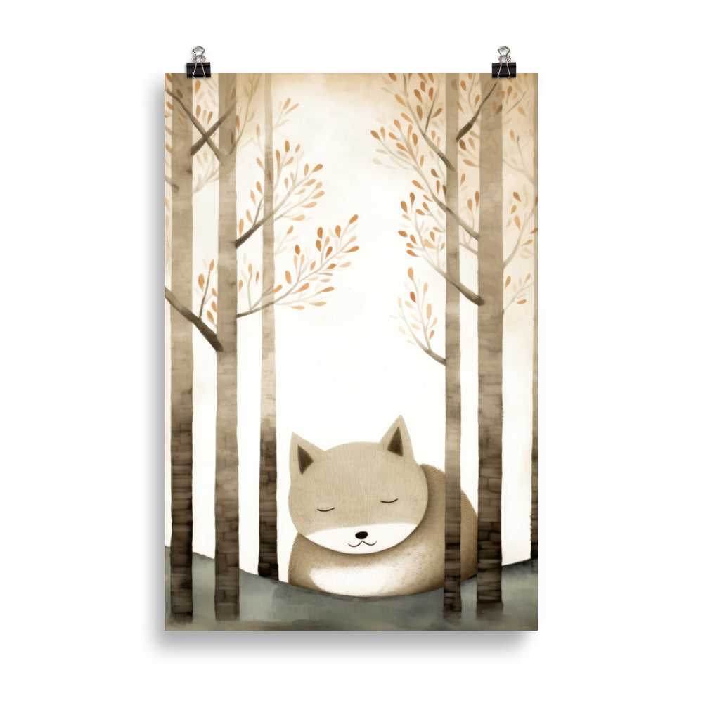 sous les arbres