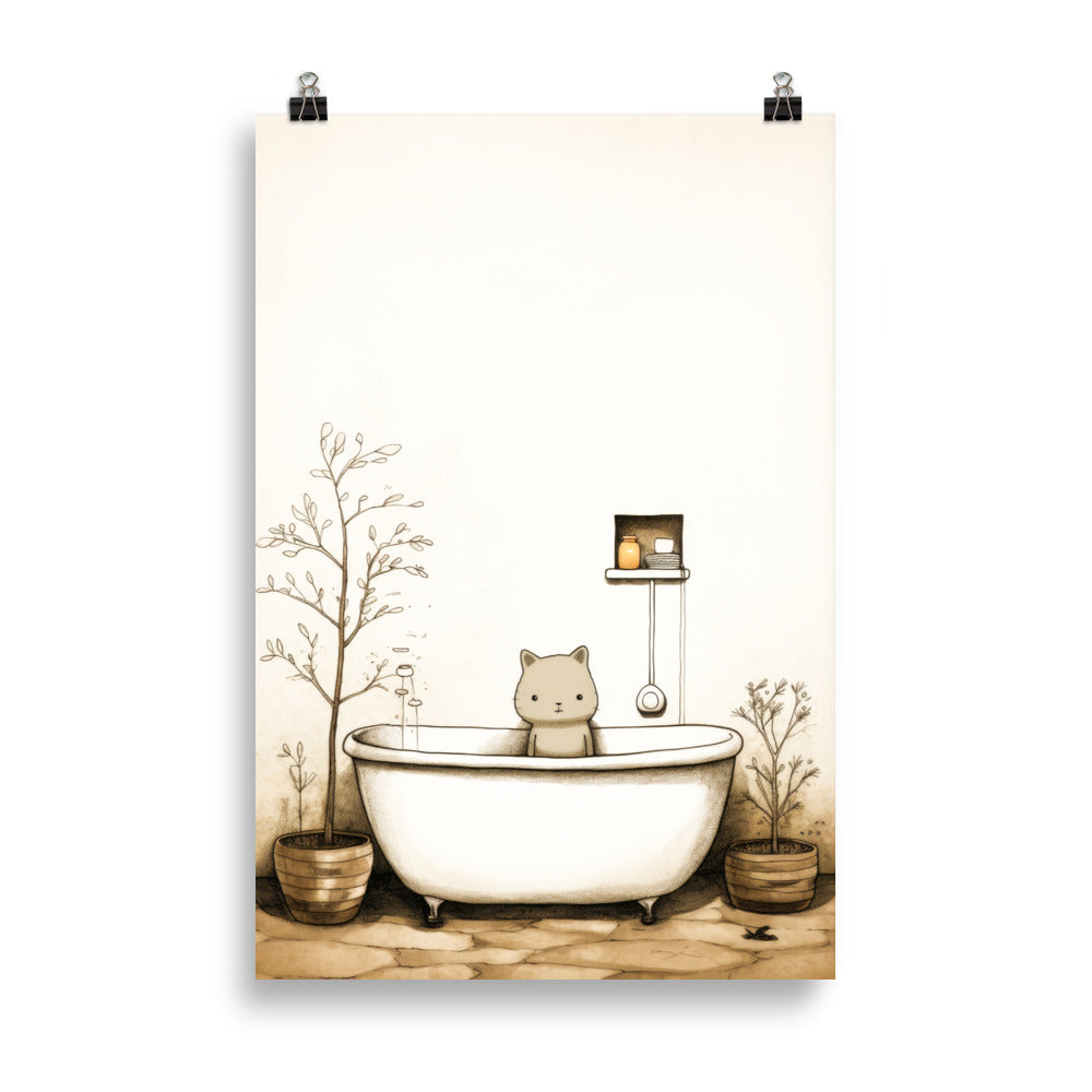 Cat in the tub
