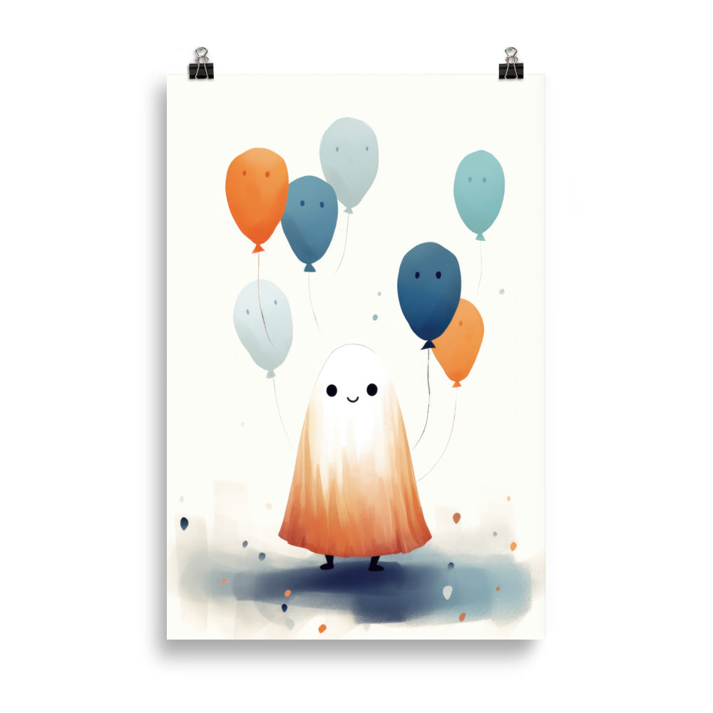 Fantôme avec des ballons
