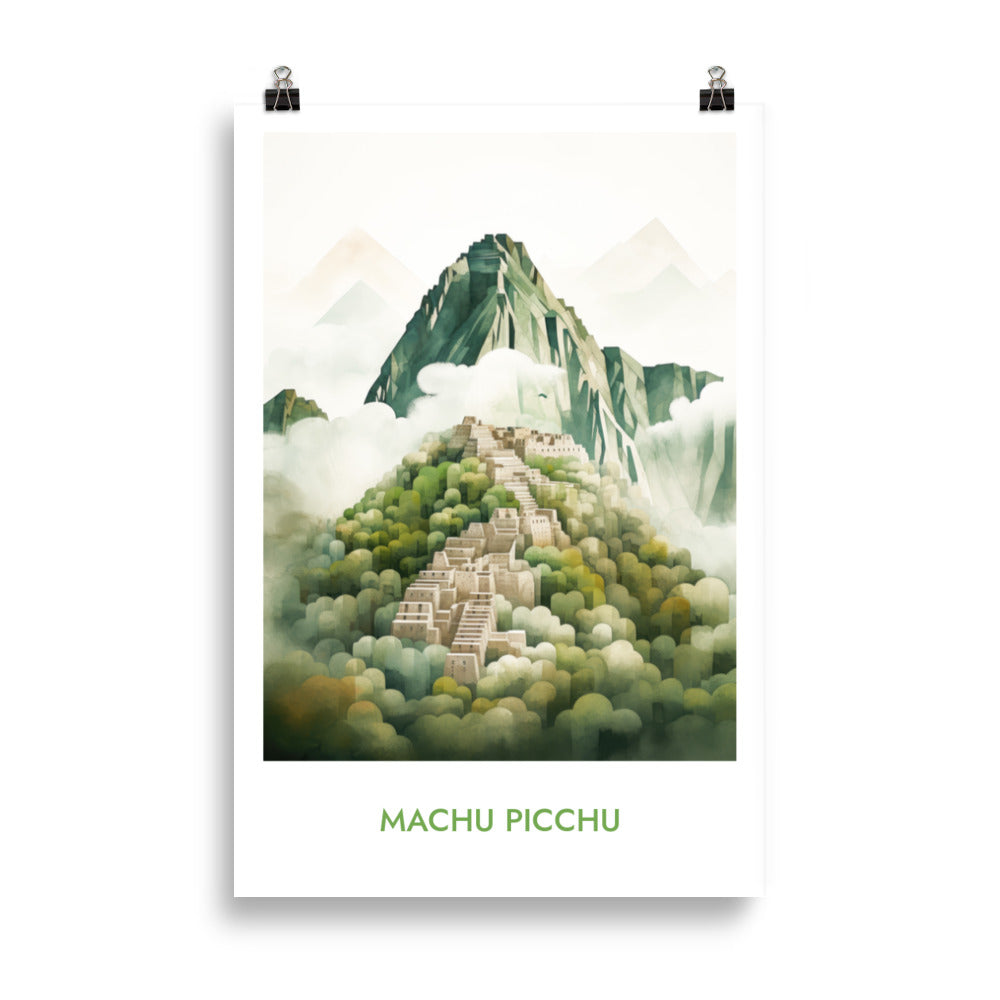 Machu Picchu - with writing