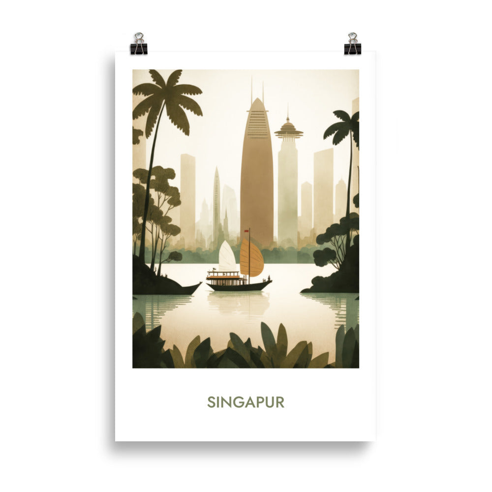 Singapur - mit Schrift
