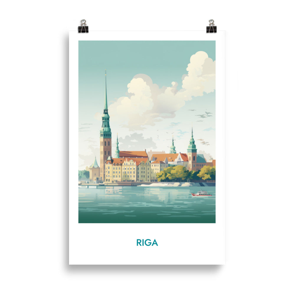 Riga - mit Schrift