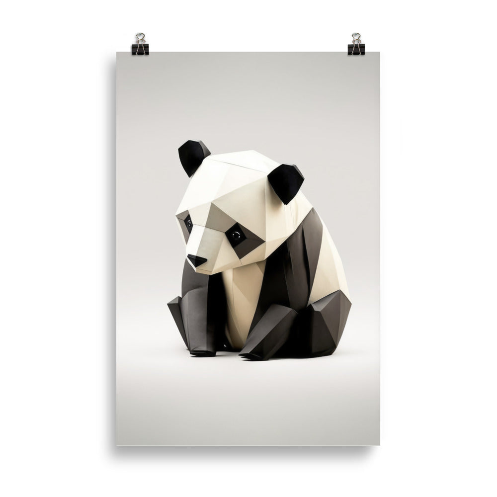 Bébé panda en origami
