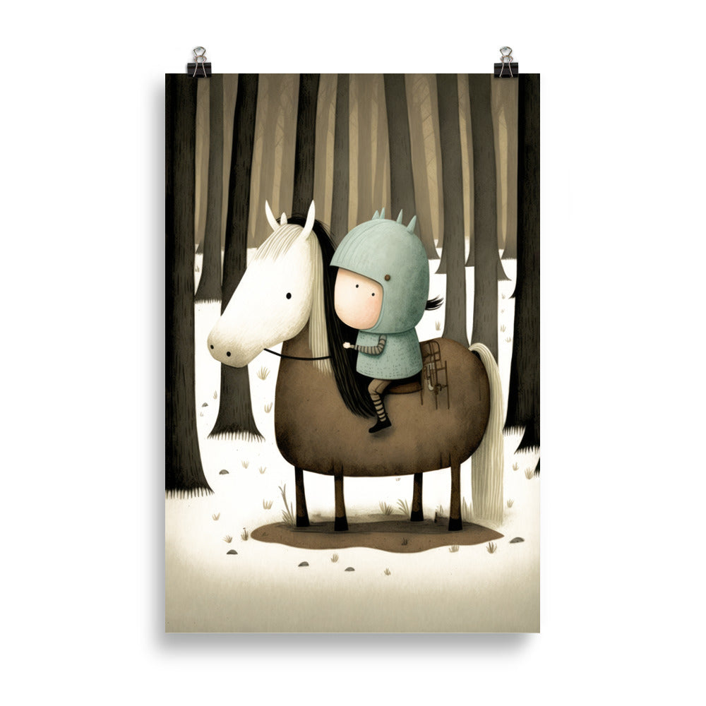 Rider in the forest