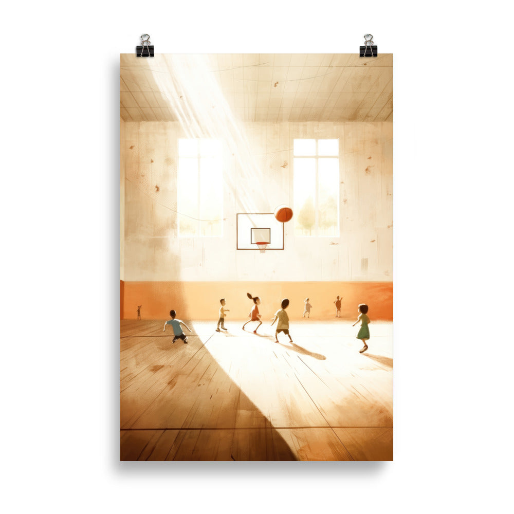 Dans le gymnase