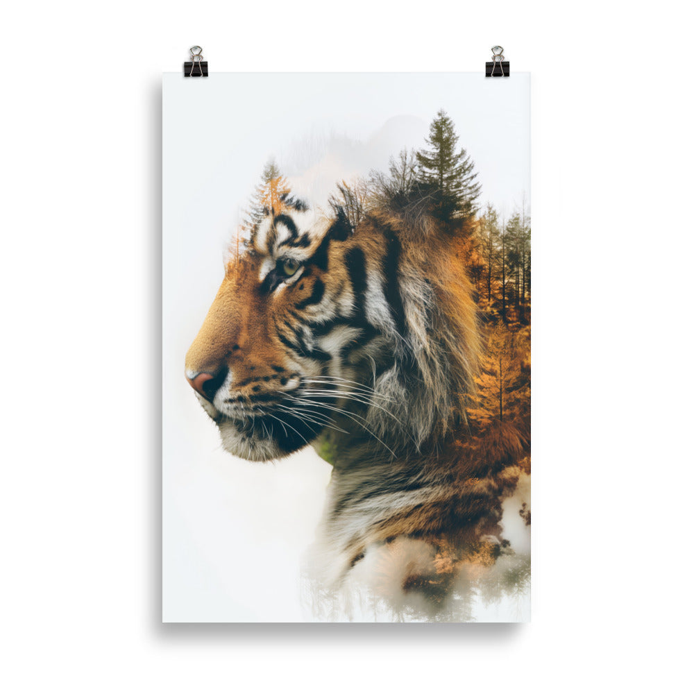 Double exposure tiger 1