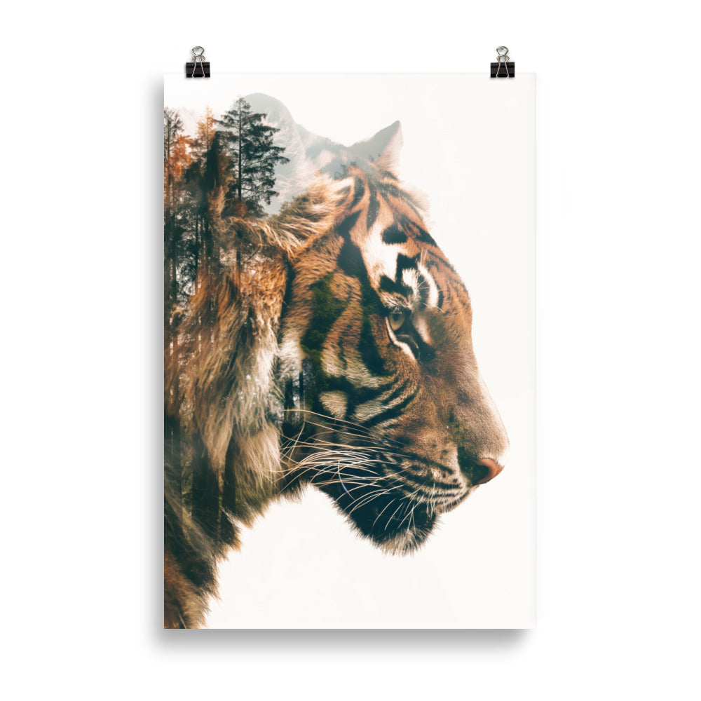 Double exposure tiger 2