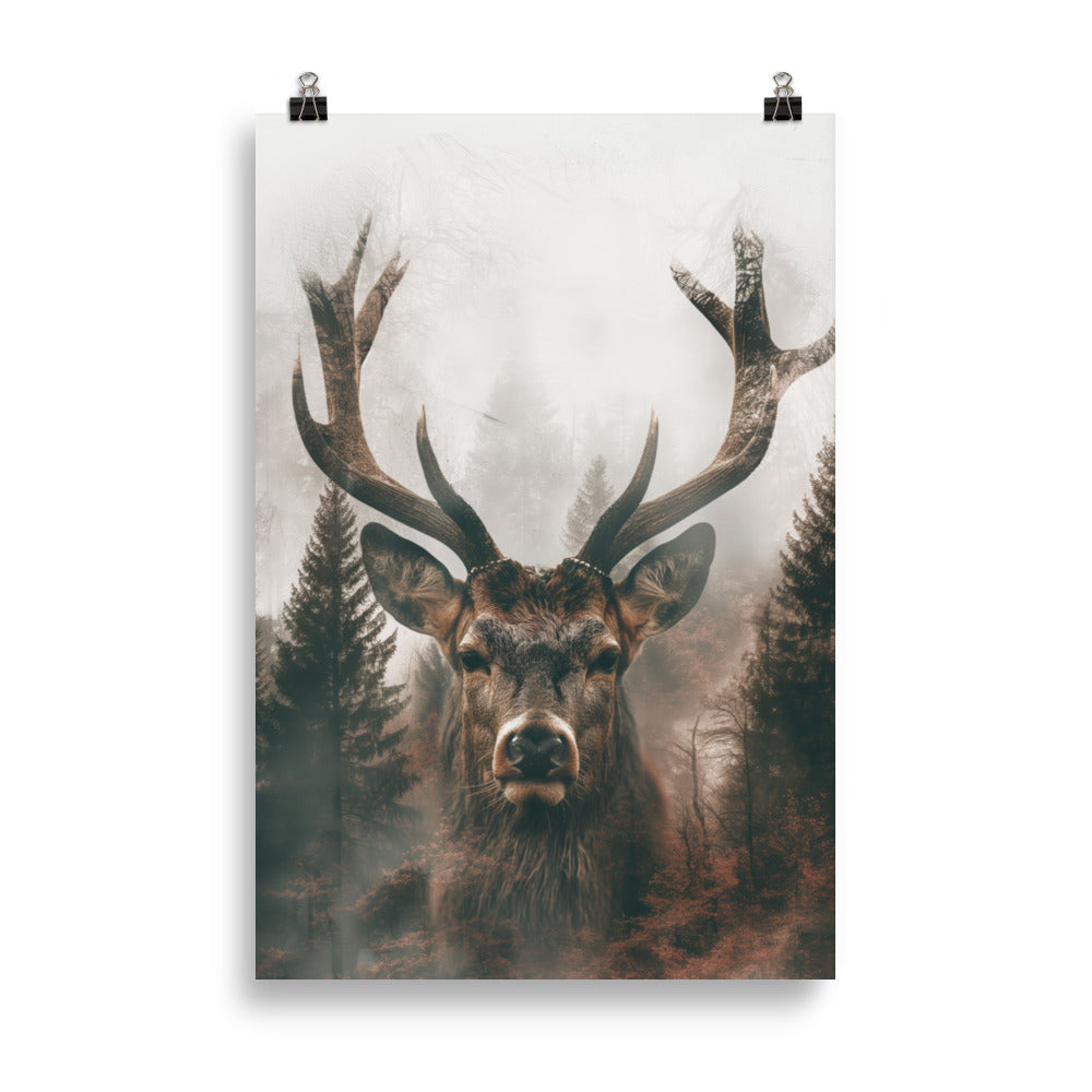 Double exposure deer 2