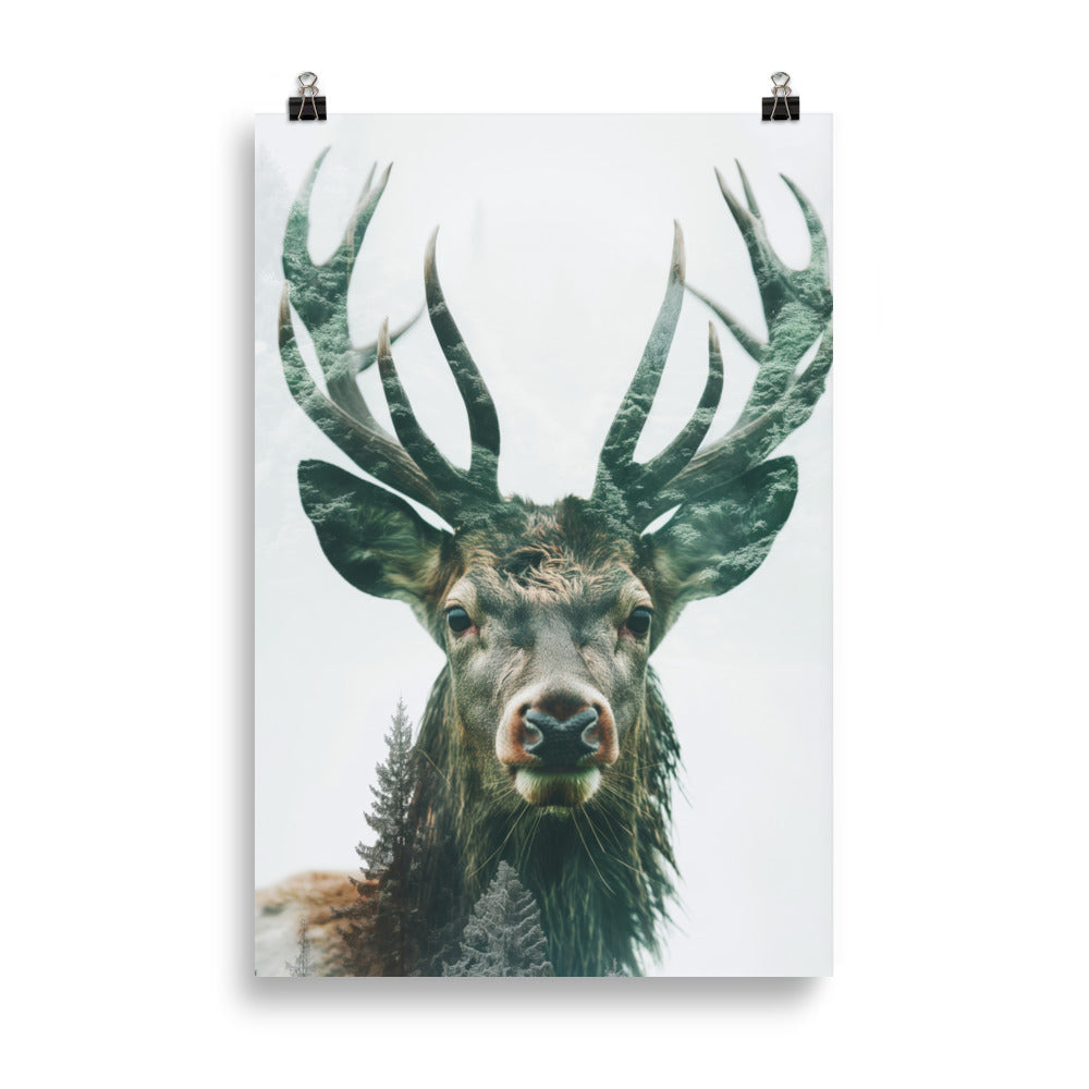 Double exposure deer 3