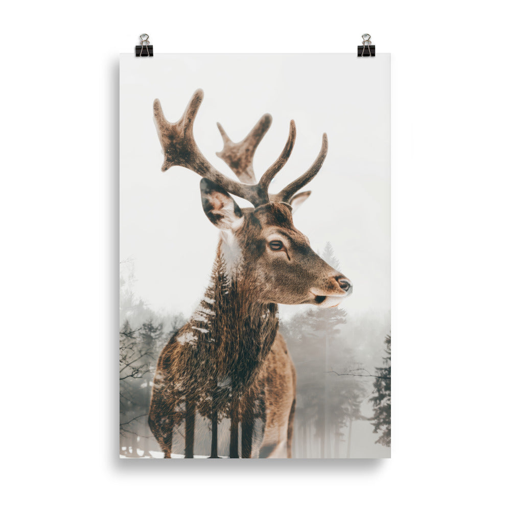 Double exposure deer 4