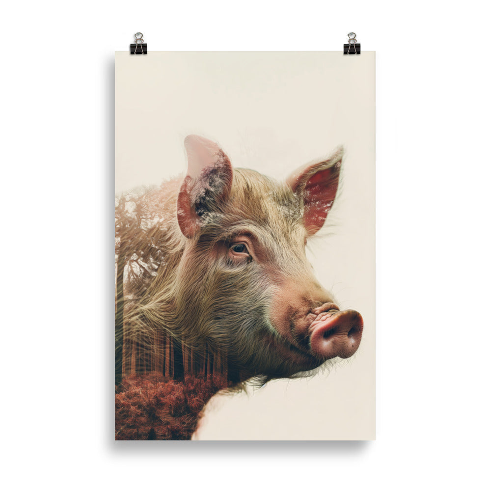 Double exposure pig 1