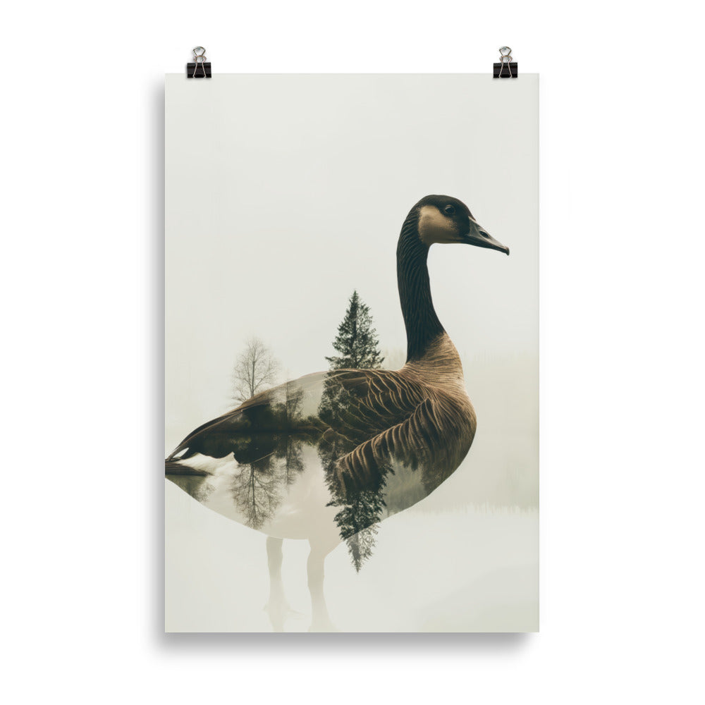 Double exposure goose