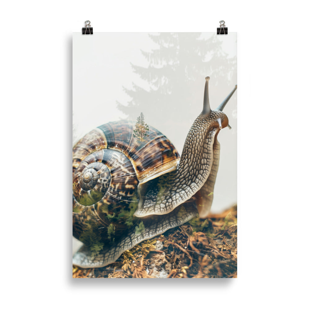 Double exposure snail