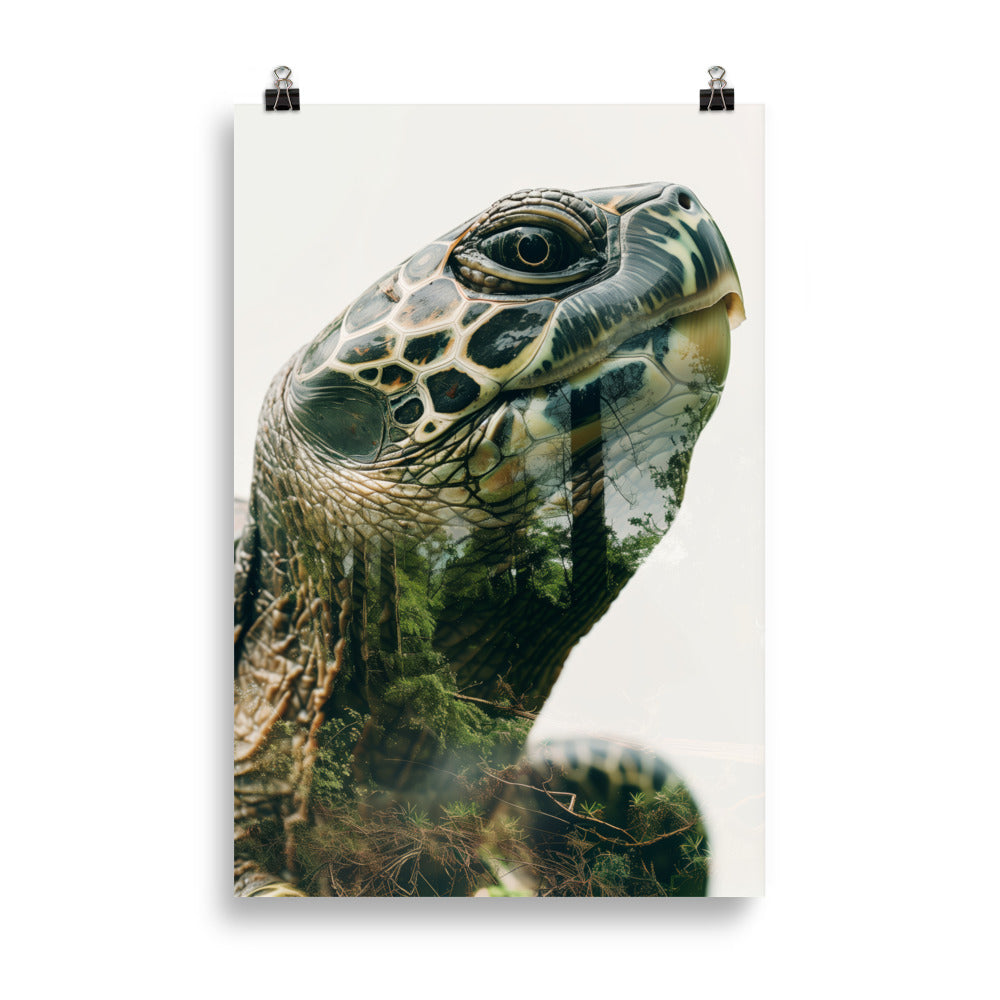 Double exposure turtle