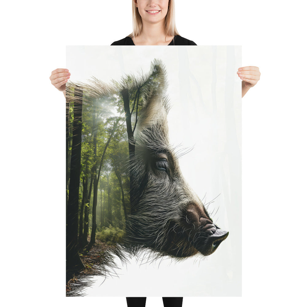 Sanglier double exposition