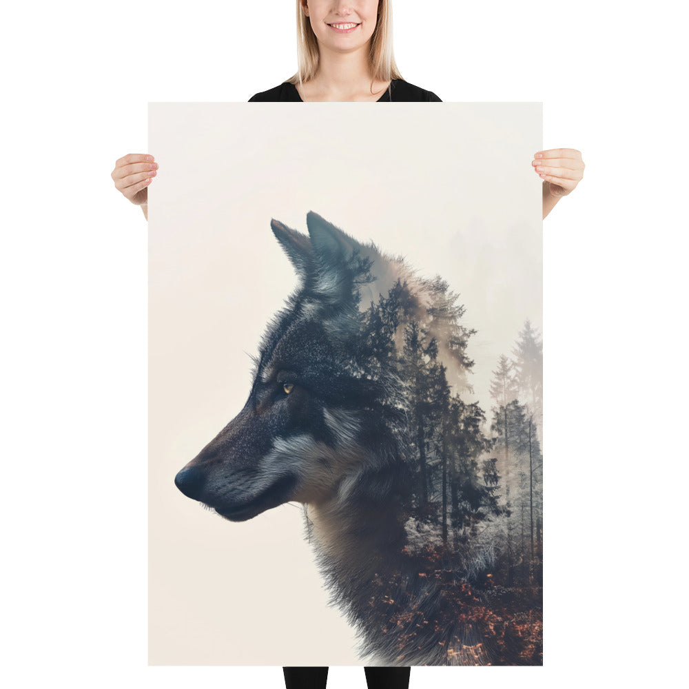 Double exposition loup 1
