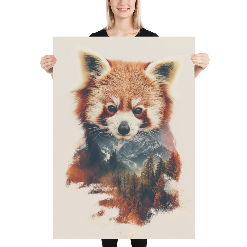Doppelbelichtung roter Panda 2