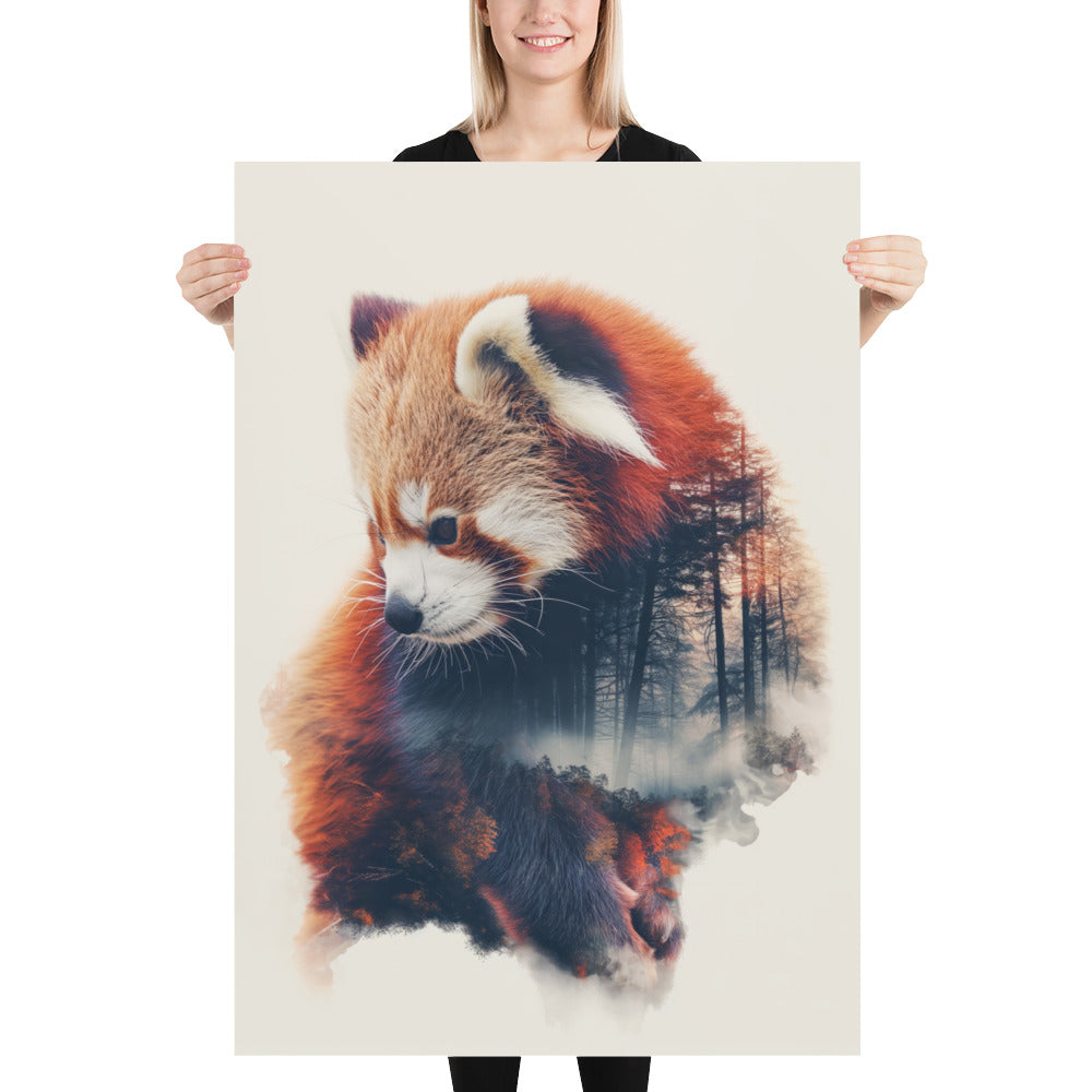 Panda roux double exposition 1