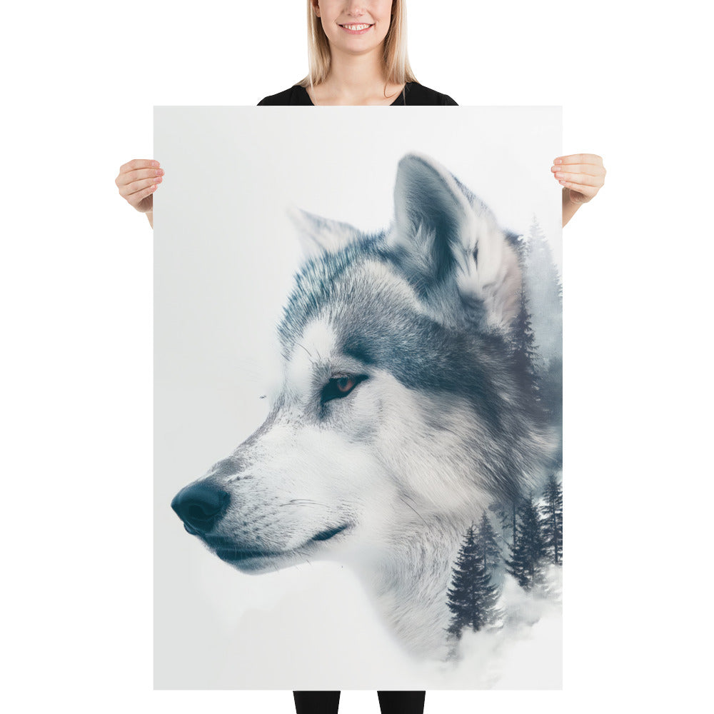 Husky double exposition