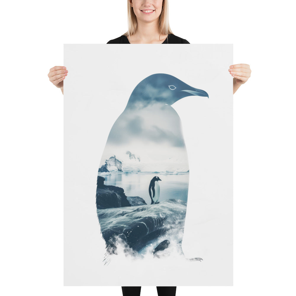 Double exposure penguin