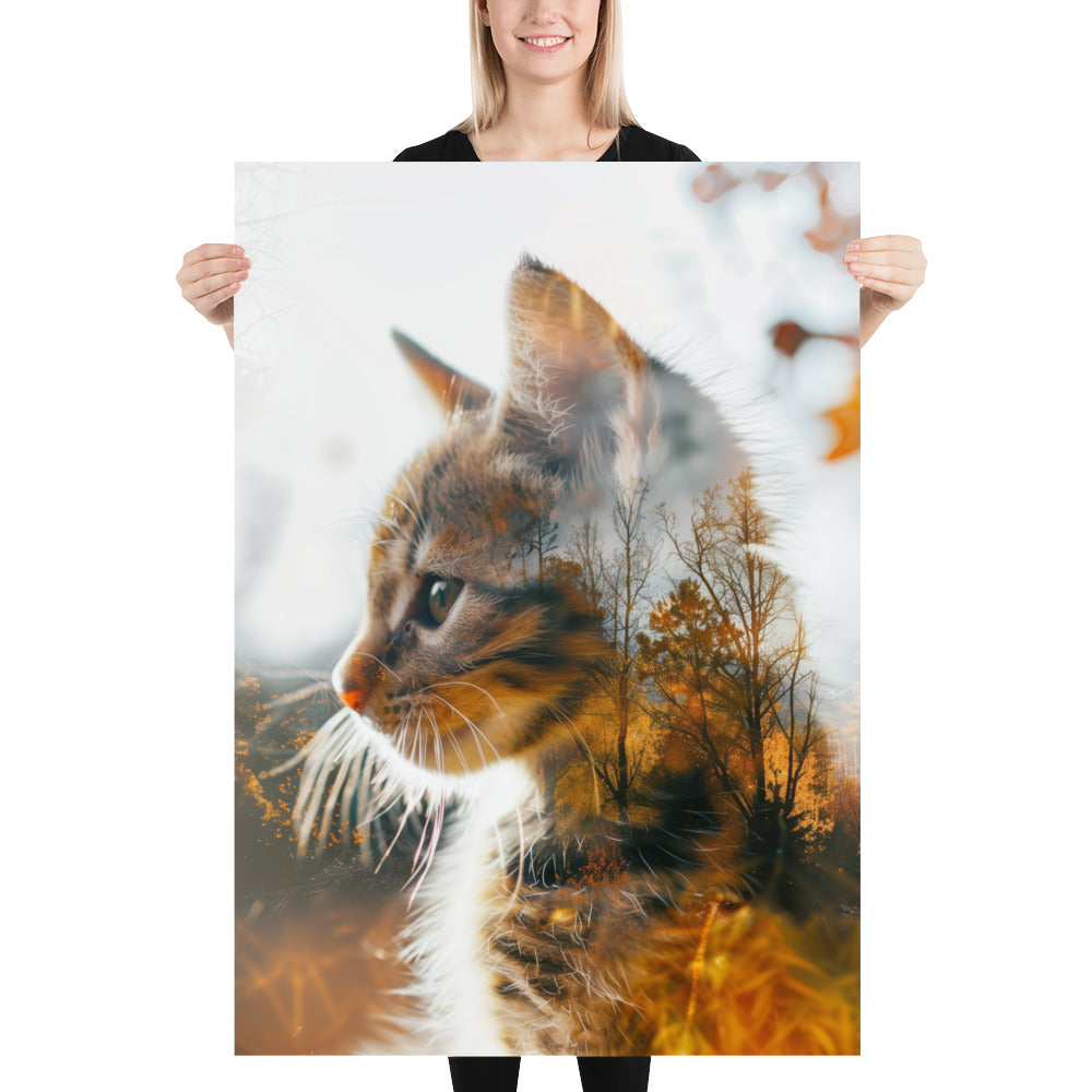 Double exposure kitten 1