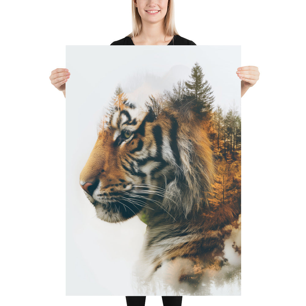 Double exposure tiger 1