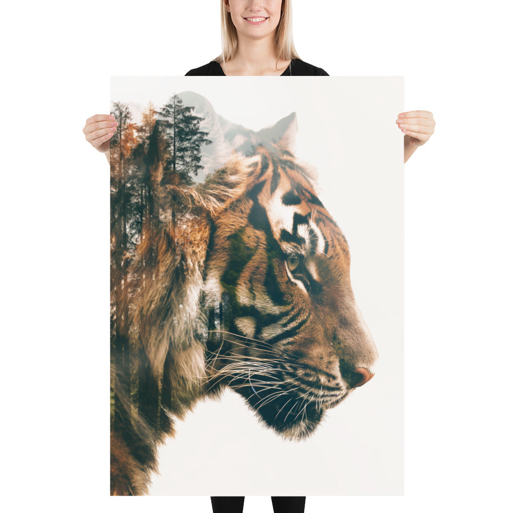 Double exposure tiger 2