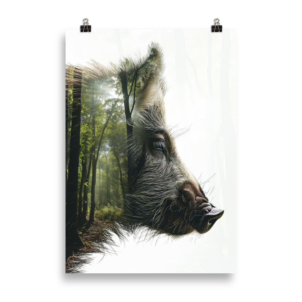 Sanglier double exposition