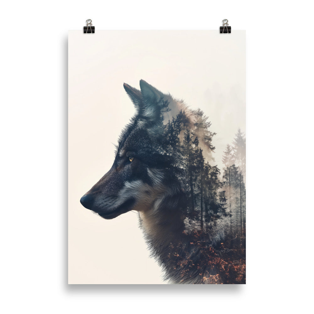 Double exposition loup 1