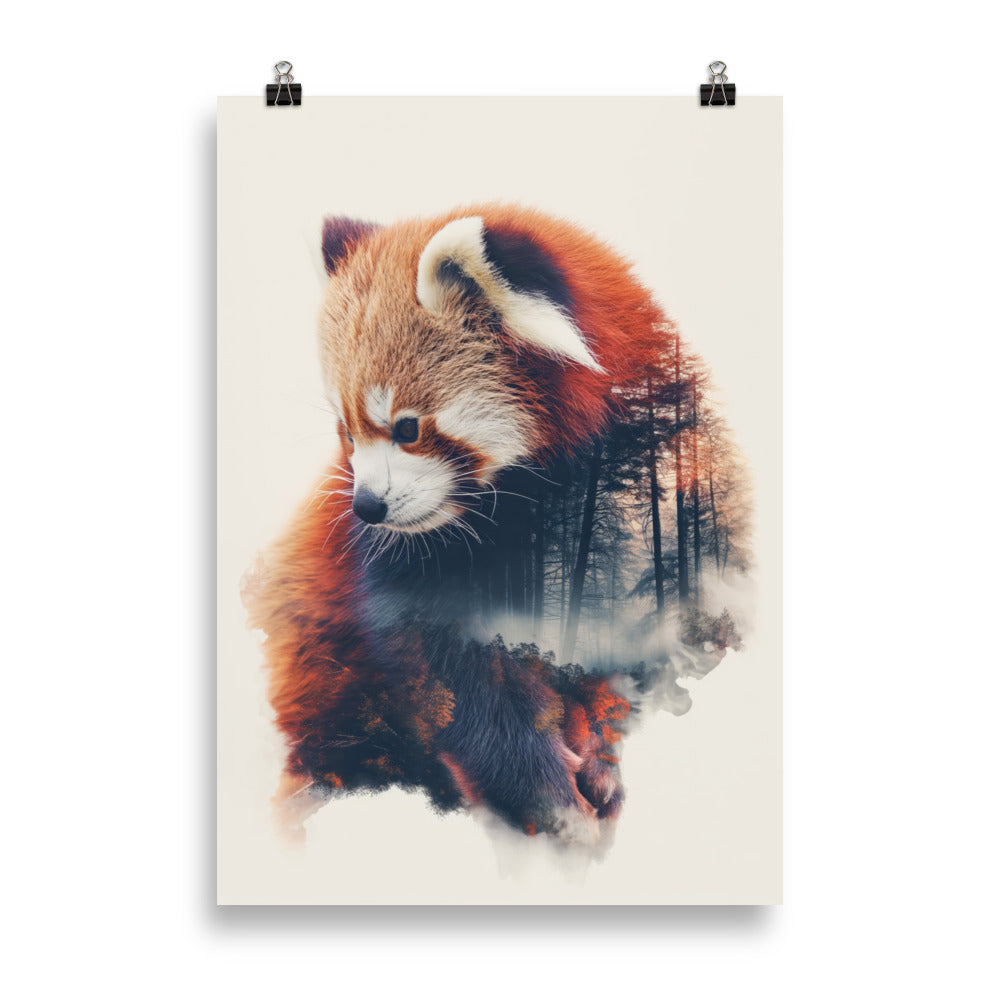 Panda roux double exposition 1