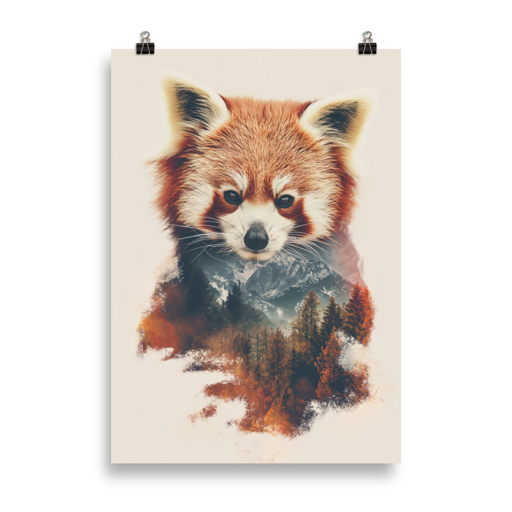 Doppelbelichtung roter Panda 2