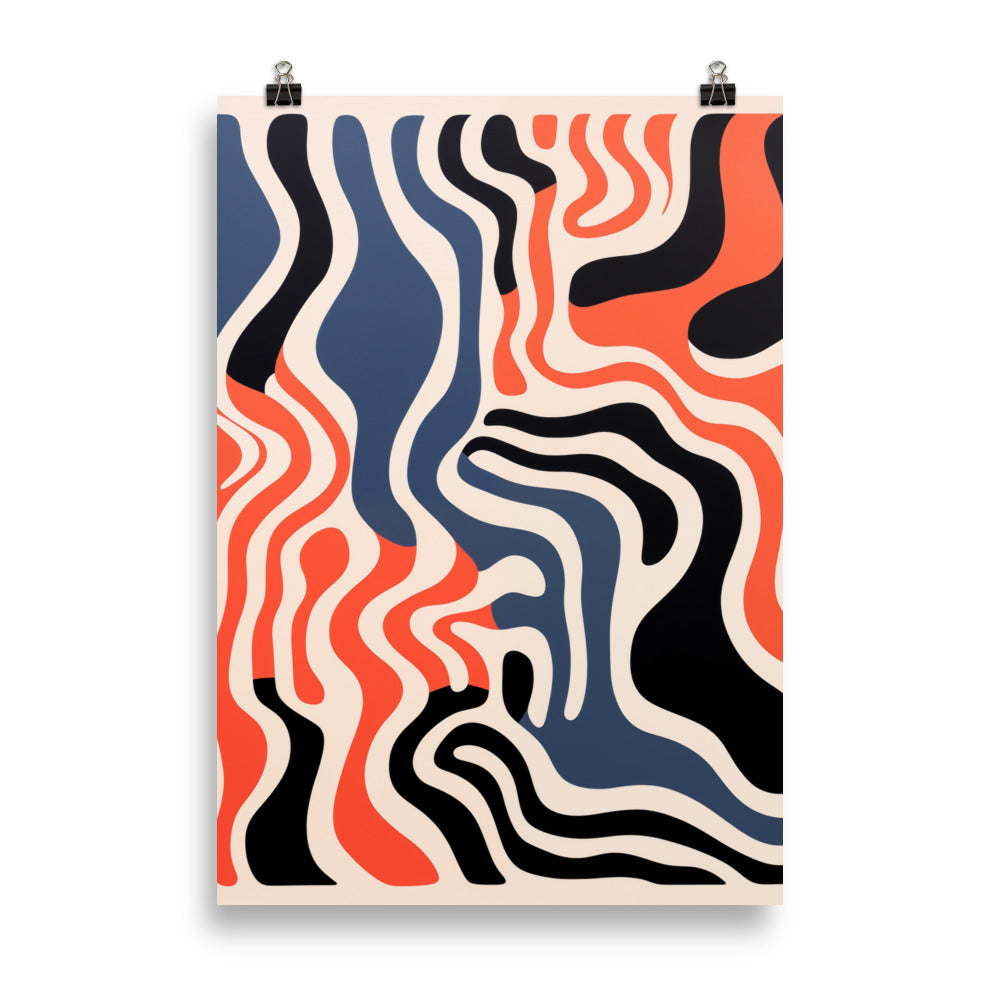 Vibrating wavy lines