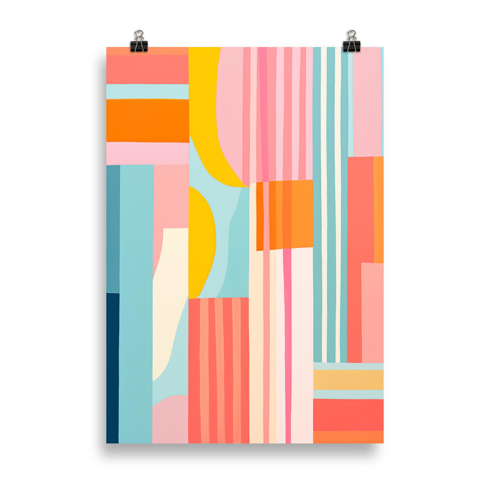 Geometric riot of colors
