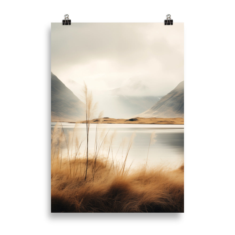 Dream landscape in the morning light