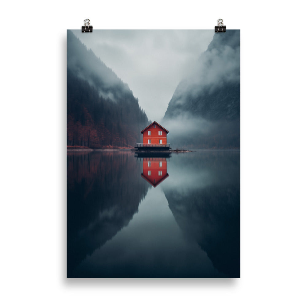 Maison de rivage solitaire