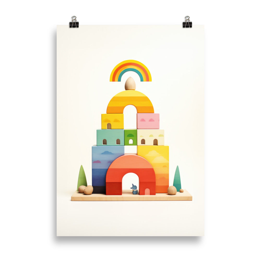 Rainbow building blocks