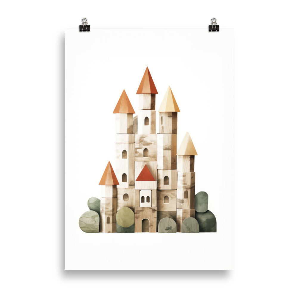 Building block castle
