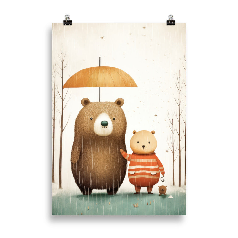 ensemble sous la pluie