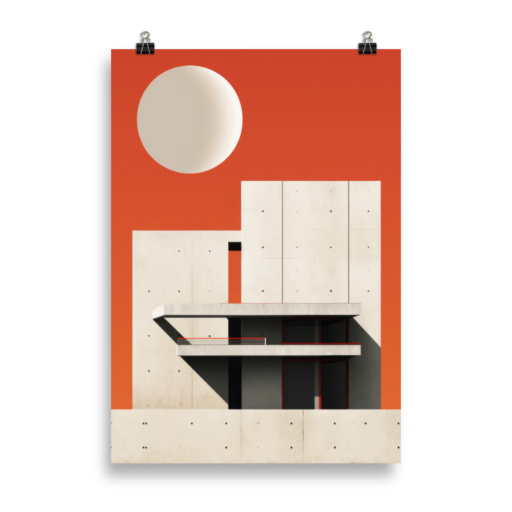 Sonnenuntergang über Beton