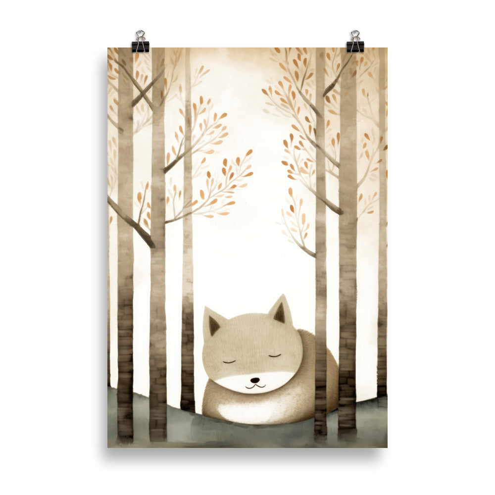 sous les arbres