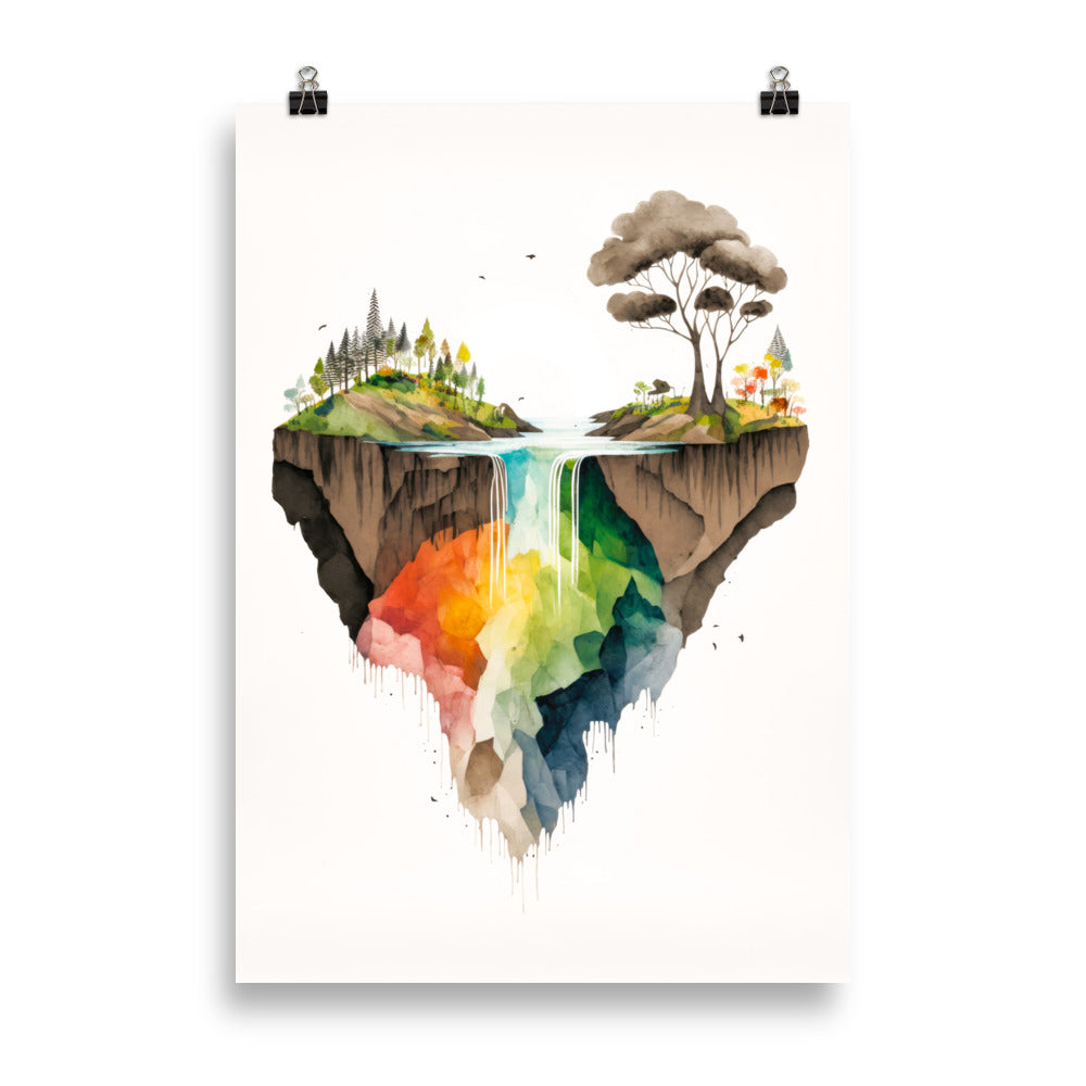 Regenbogen Wasserfall