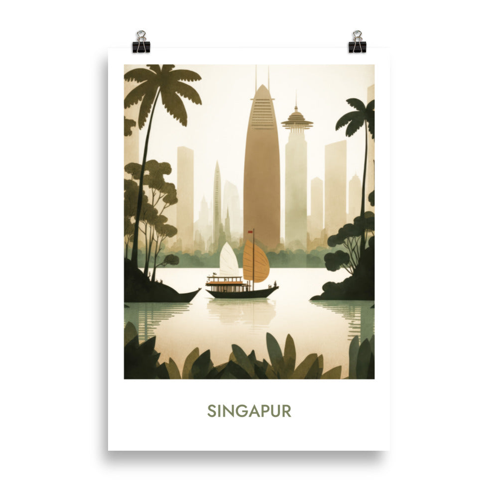 Singapur - mit Schrift