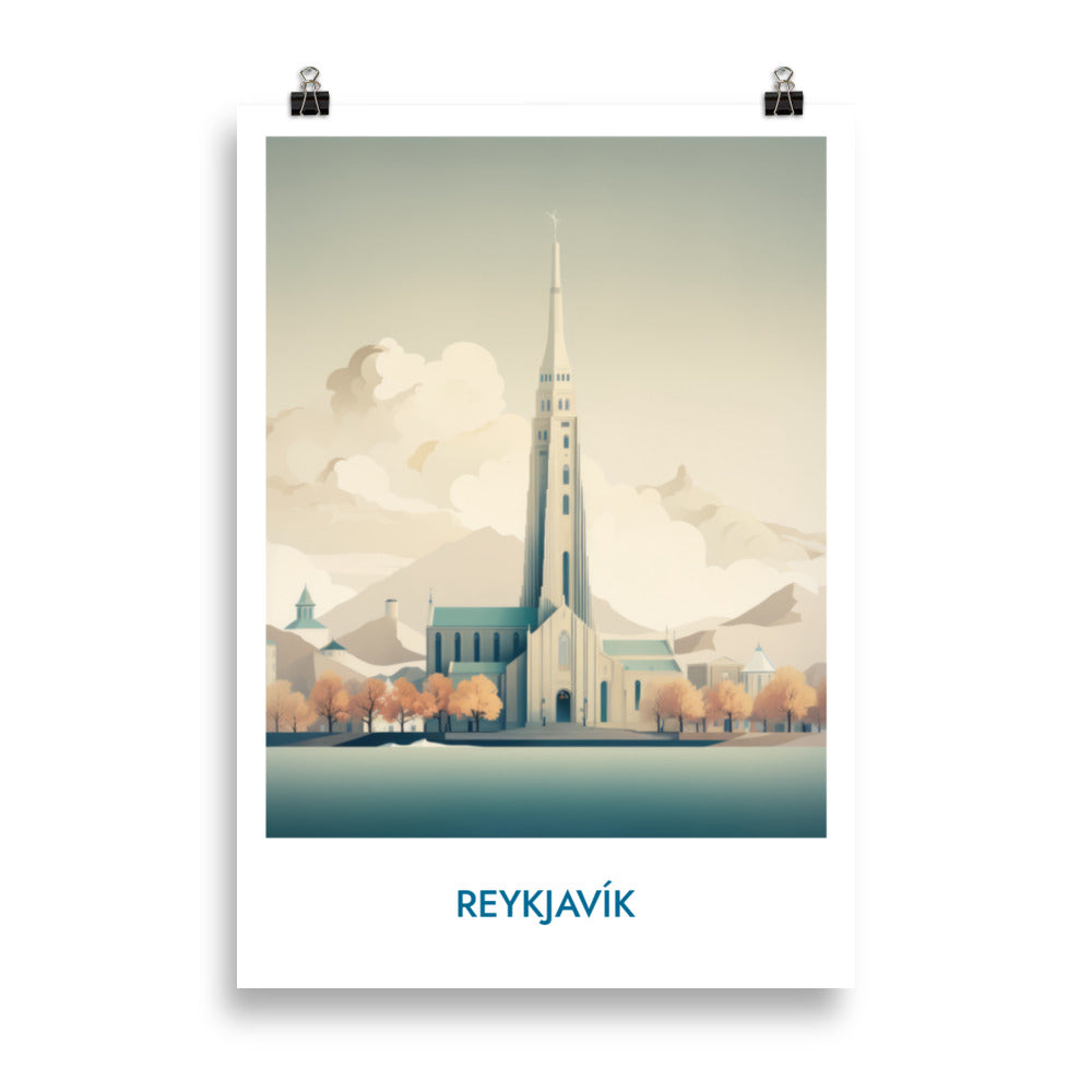 Reykjavik - mit Schrift