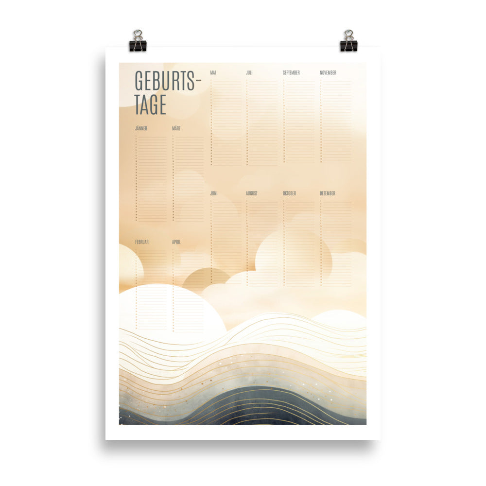 Planificateur d'anniversaire - Résumé