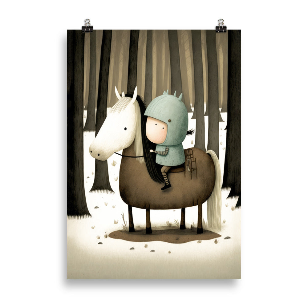 Rider in the forest