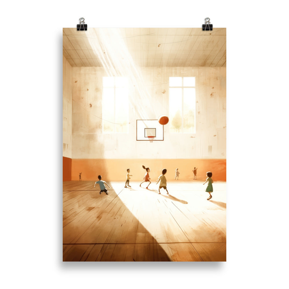 Dans le gymnase