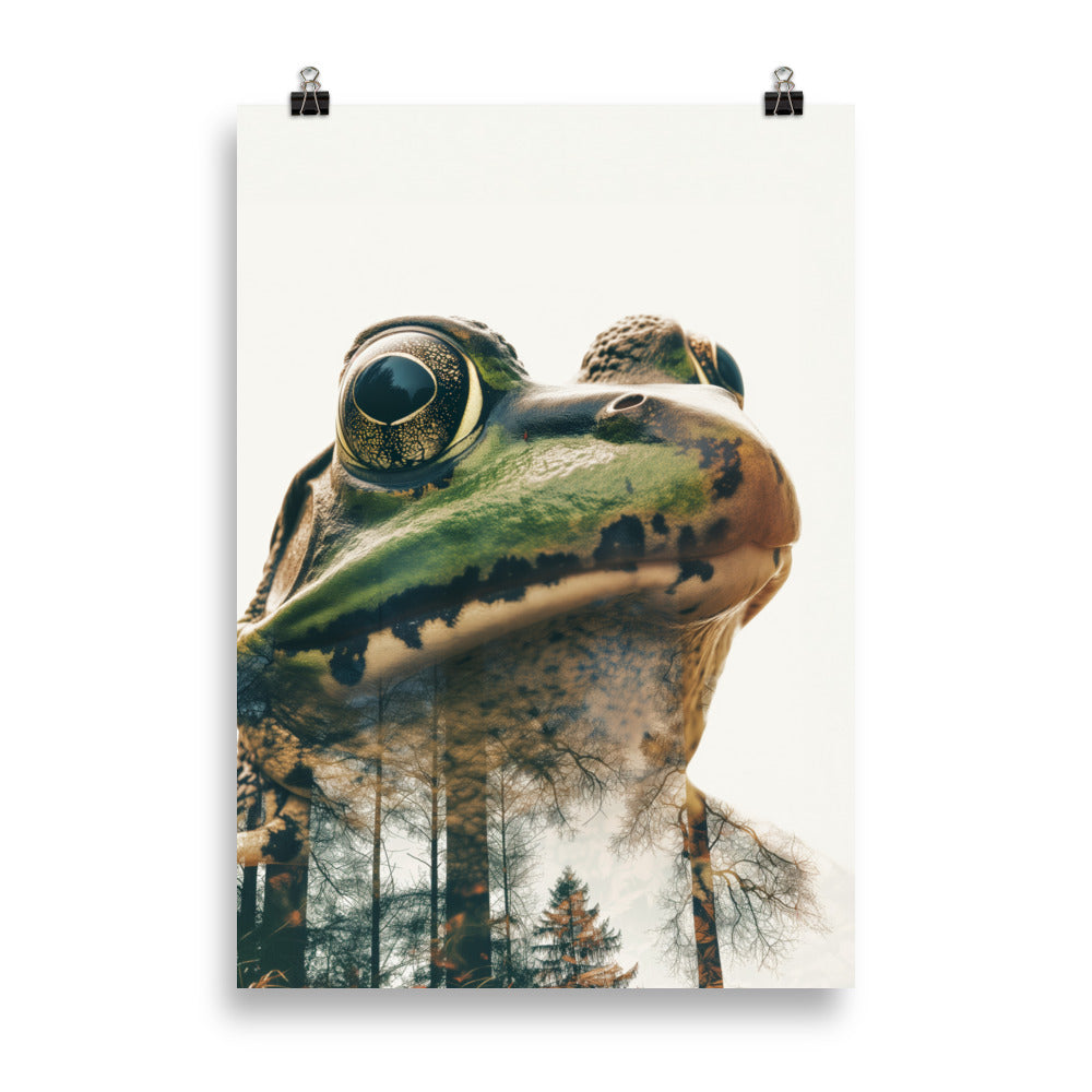 Double exposure frog