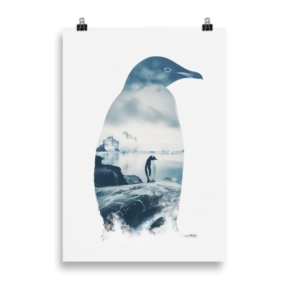 Double exposure penguin